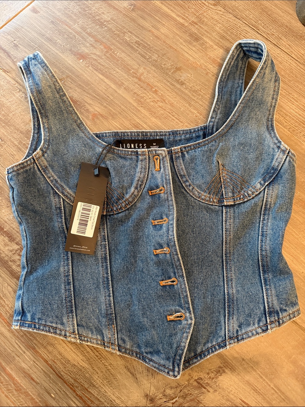 Lioness Women's Blue Denim corset - Picture 8 of 11